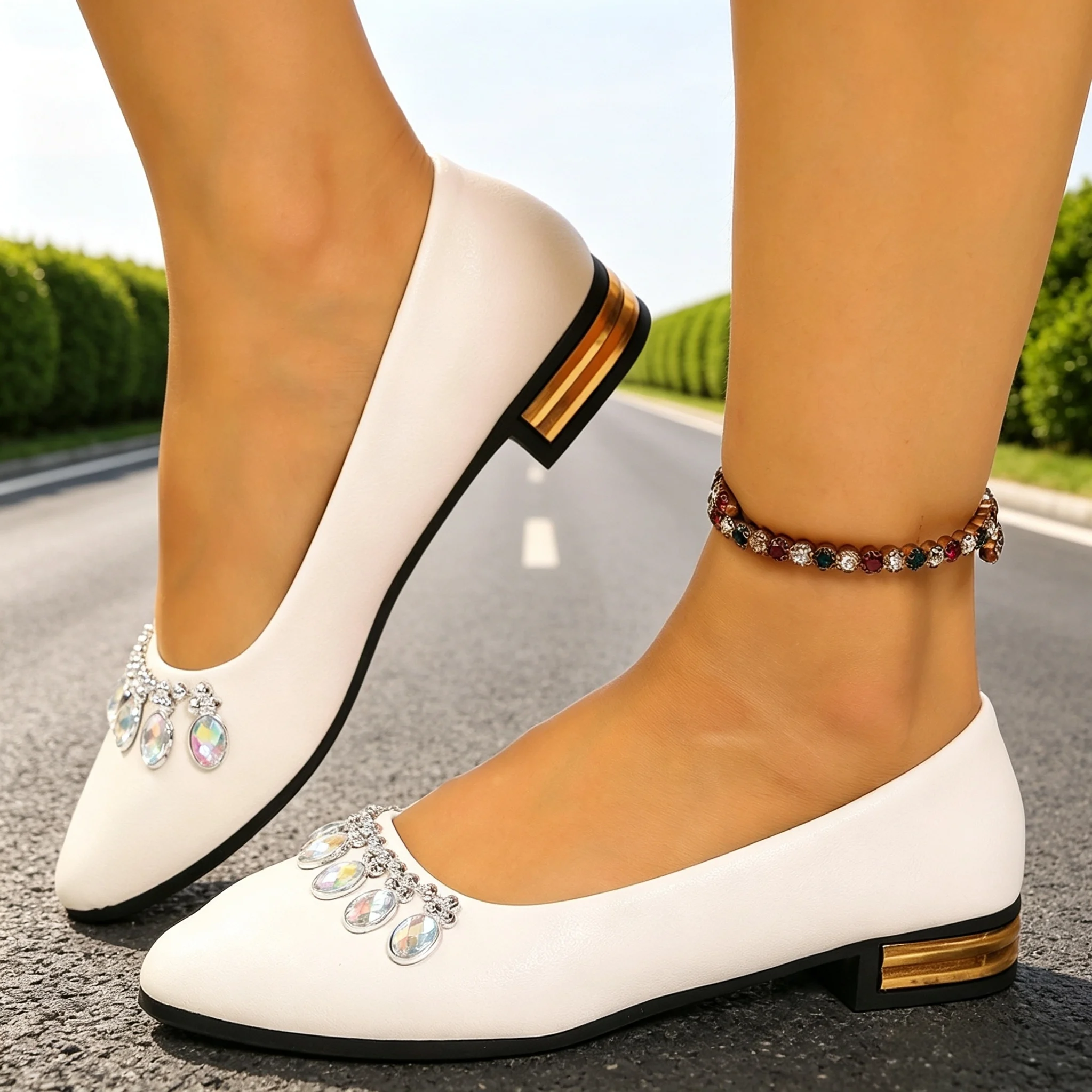 Women Shoes Heels - Women Flats Pointed Toe Ballet Shoes