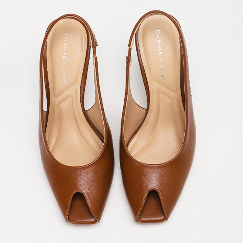 Sexy Slingback High Heels Wome - Women'S Shoes Peep Toe ulasan dan harga
