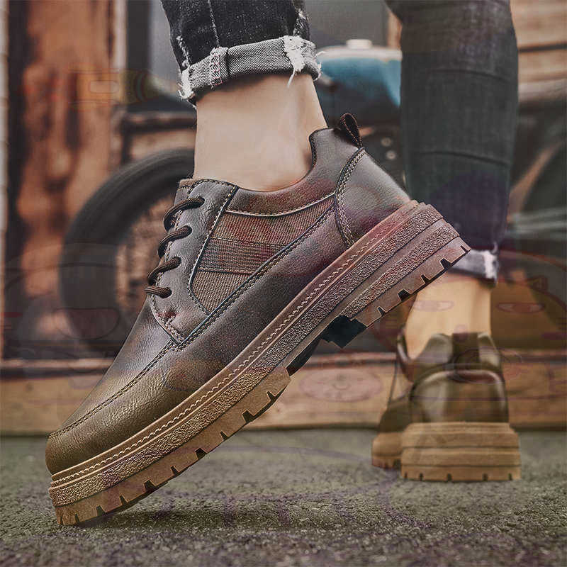 Dark Natural Leather Fashion T - Women Shoes Brown Colour ulasan dan harga