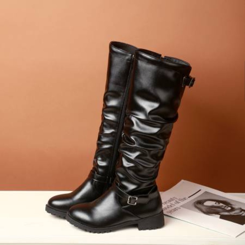 2025 Female Zip Leather Knee H - Women'S Shoes Easy Street ulasan dan harga