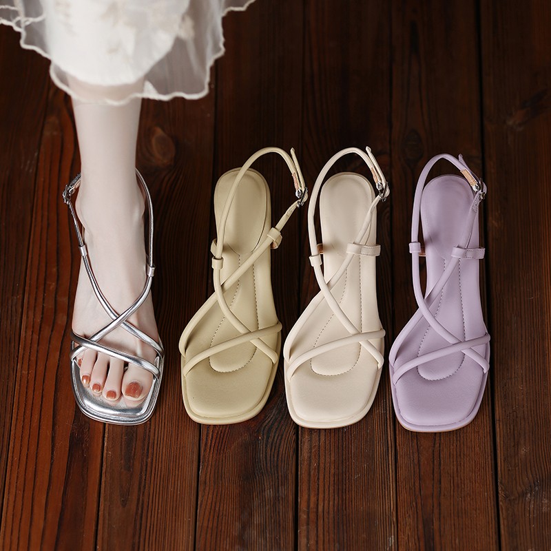 2026 Summer New Simple Square  - Women Shoes Zara ulasan dan harga