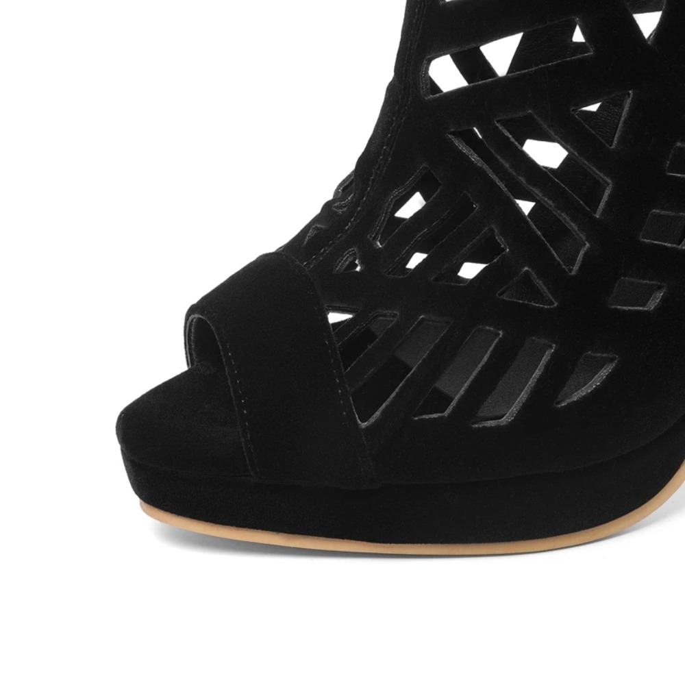 BLXQPY Super Big Size 28-52 Hi - Women'S Shoes Peep Toe ulasan dan harga