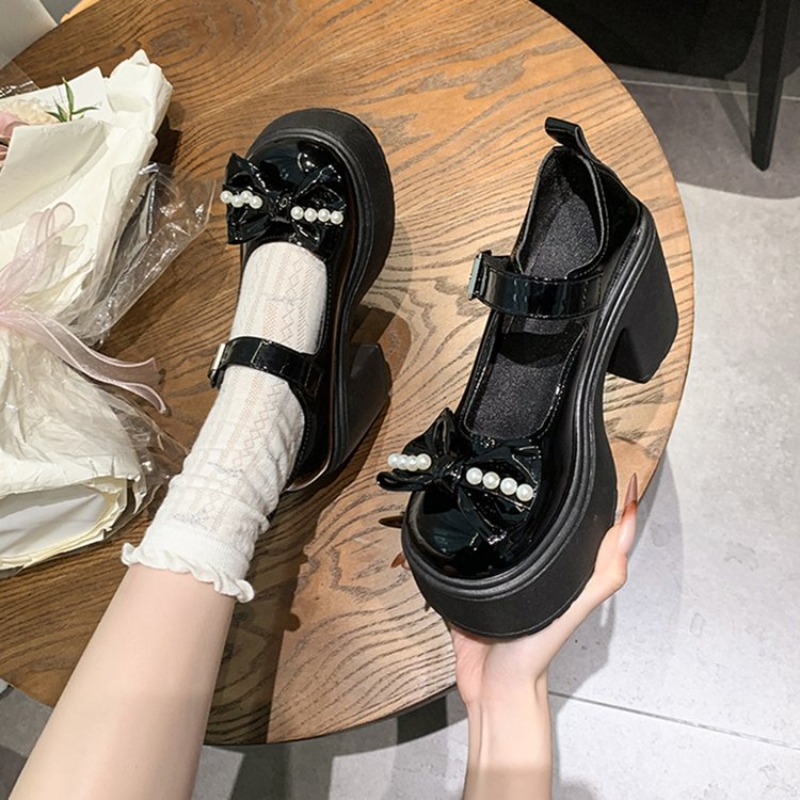 2026 Lolita Shoes Black Super  - Women Shoes Heels ulasan dan harga
