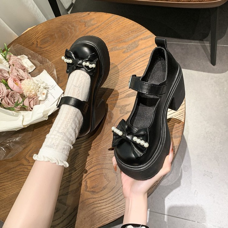 2026 Lolita Shoes Black Super  - Women Shoes Heels ulasan dan harga