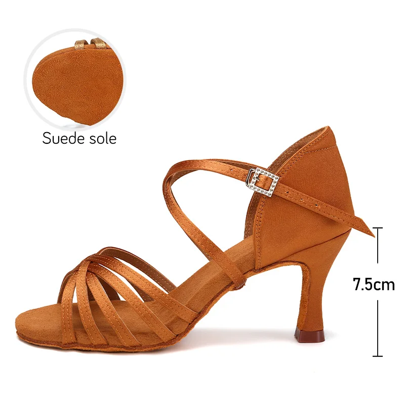 Hot Selling Latin Dancing Shoe - Women Shoes Brown Colour ulasan dan harga